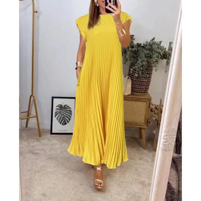 Norit  Maxi Dress with Pleats