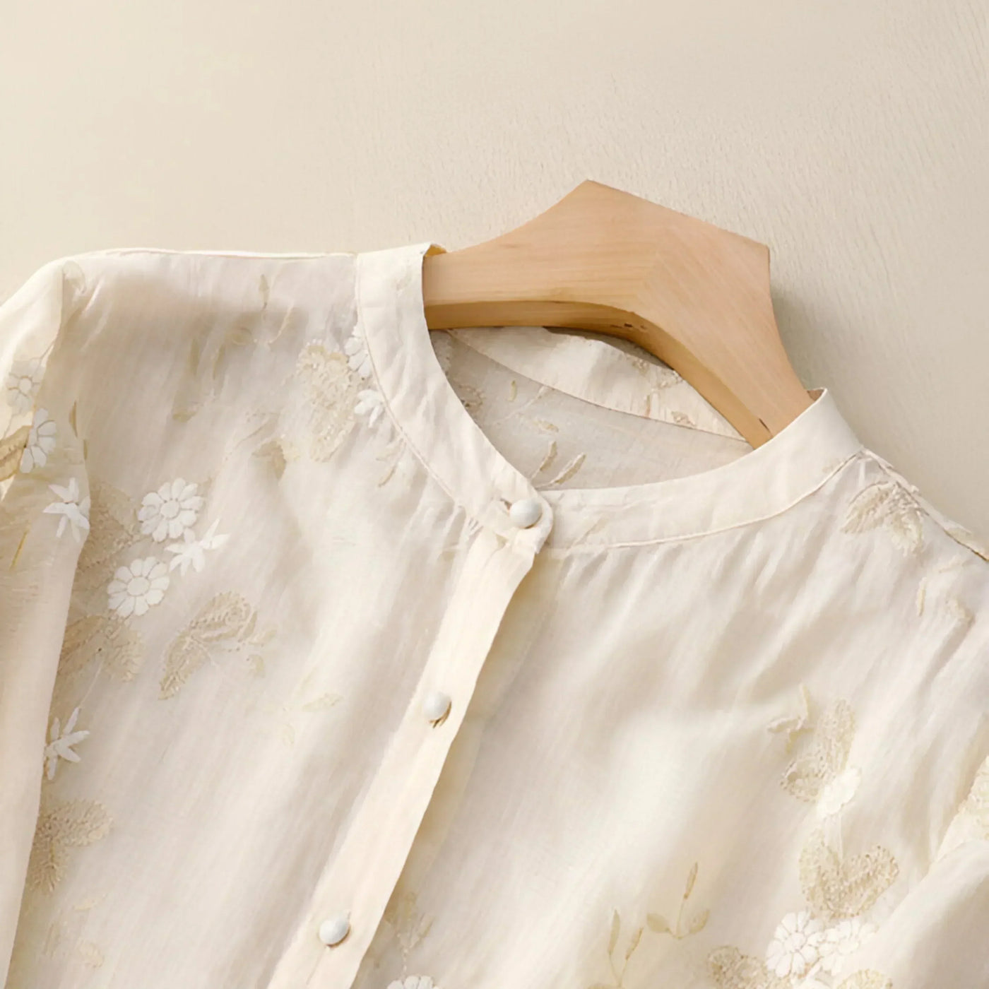 Celest | Floral Embroidered Cotton Top