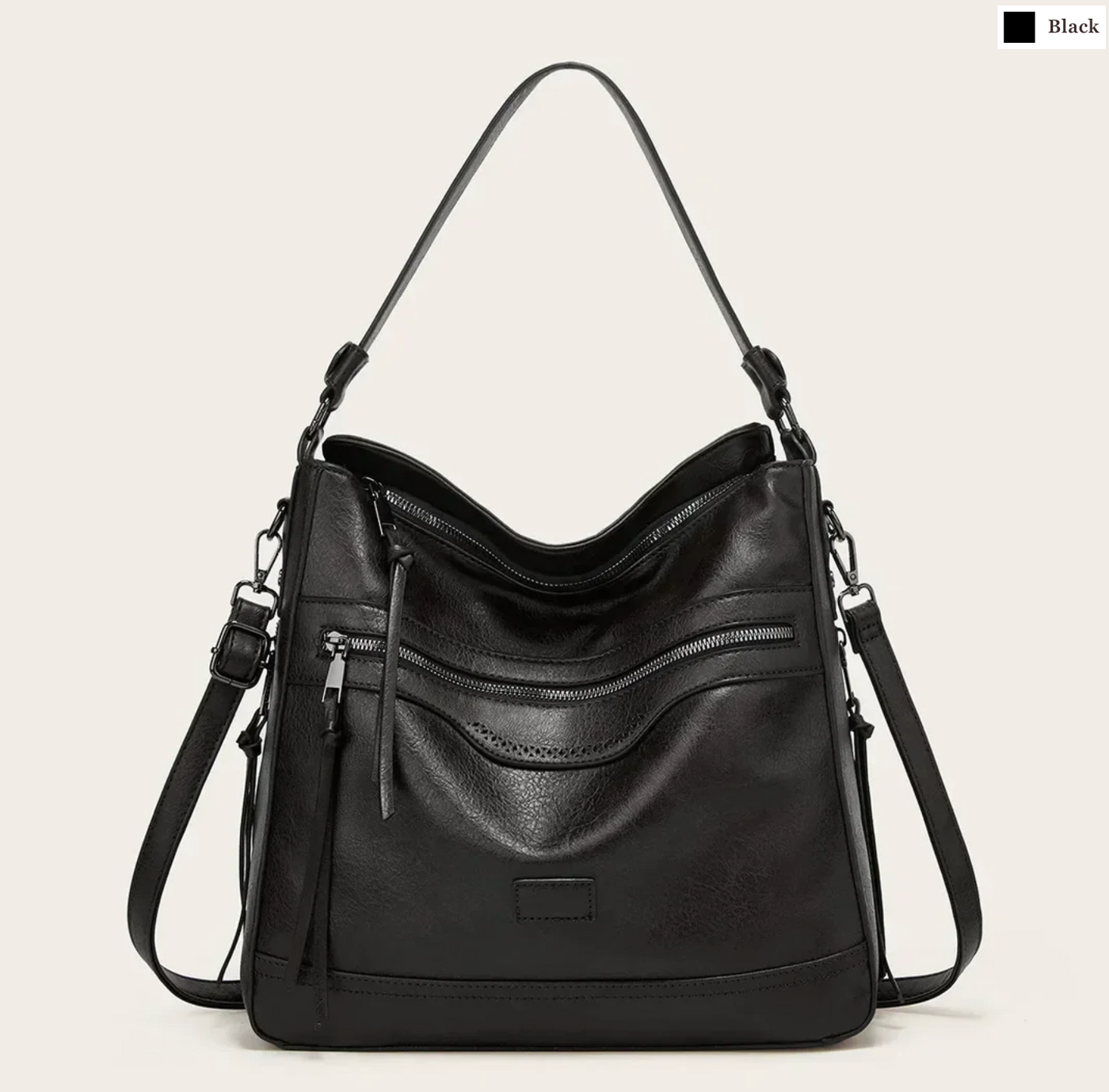 Malbjorg  Elegant shoulder bag with a wave design