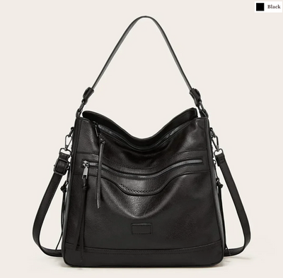 Malbjorg  Elegant shoulder bag with a wave design