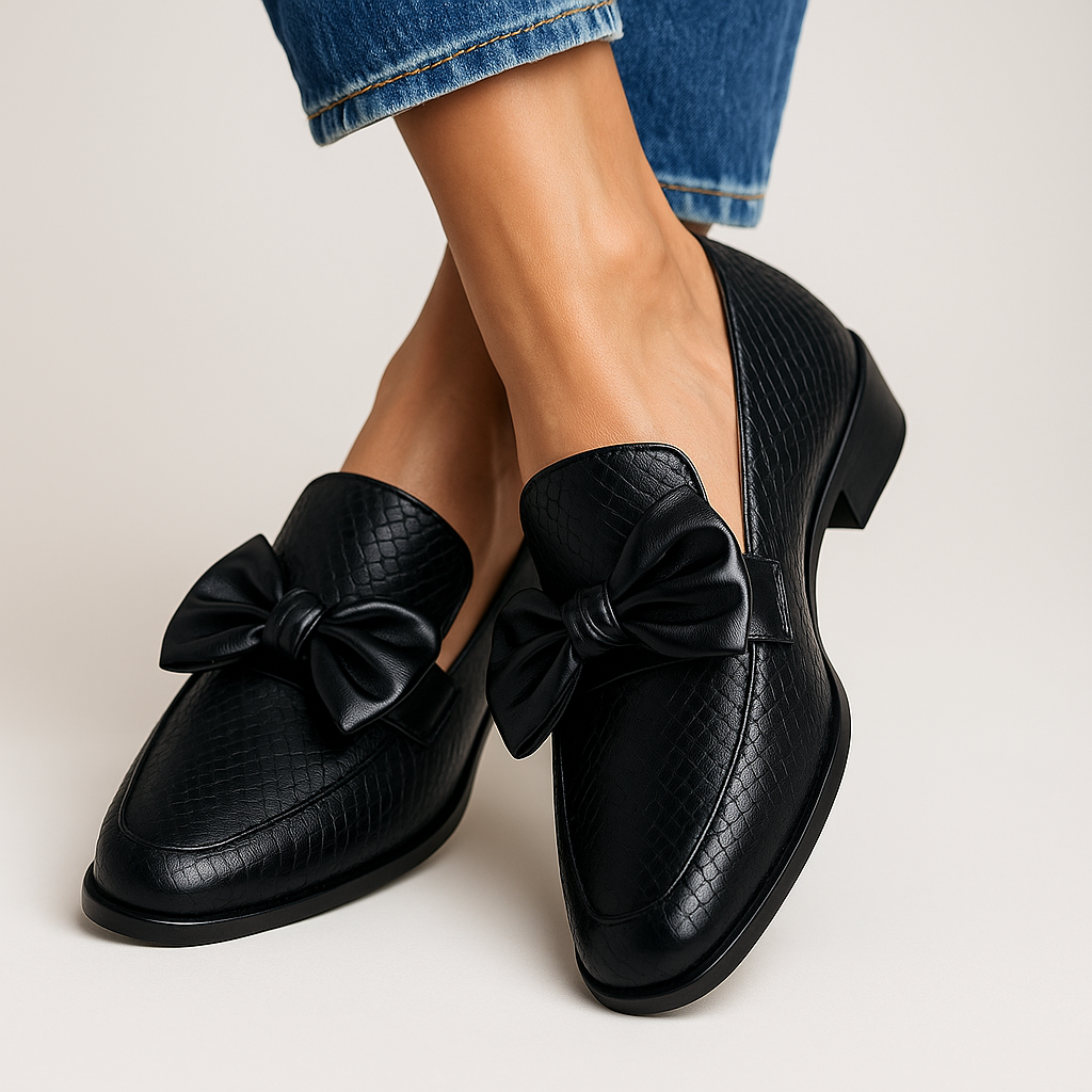 Claudia  Slippers with Bow