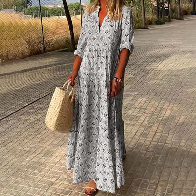 Alexa  Elegant Flowing Boho Maxi Dress