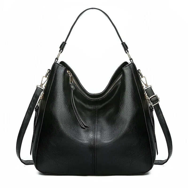 Gudborg  Elegant and spacious everyday bag in classic black