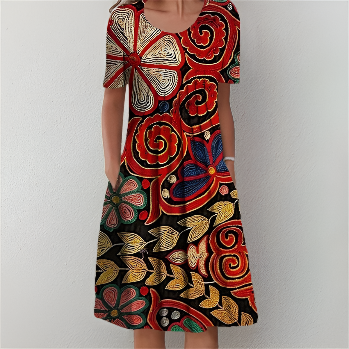Sofia Floral Midi Dress