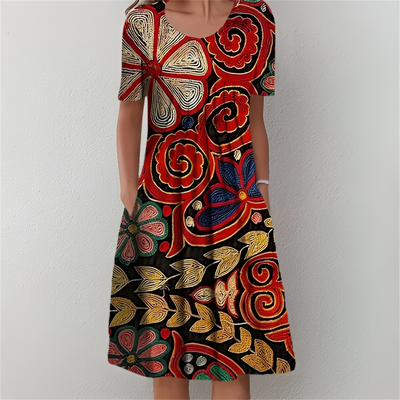 Sofia Floral Midi Dress