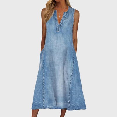 Sofia Comfortable Denim Dress