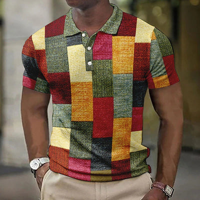 Rafael | Multicoloured polo in a modern style