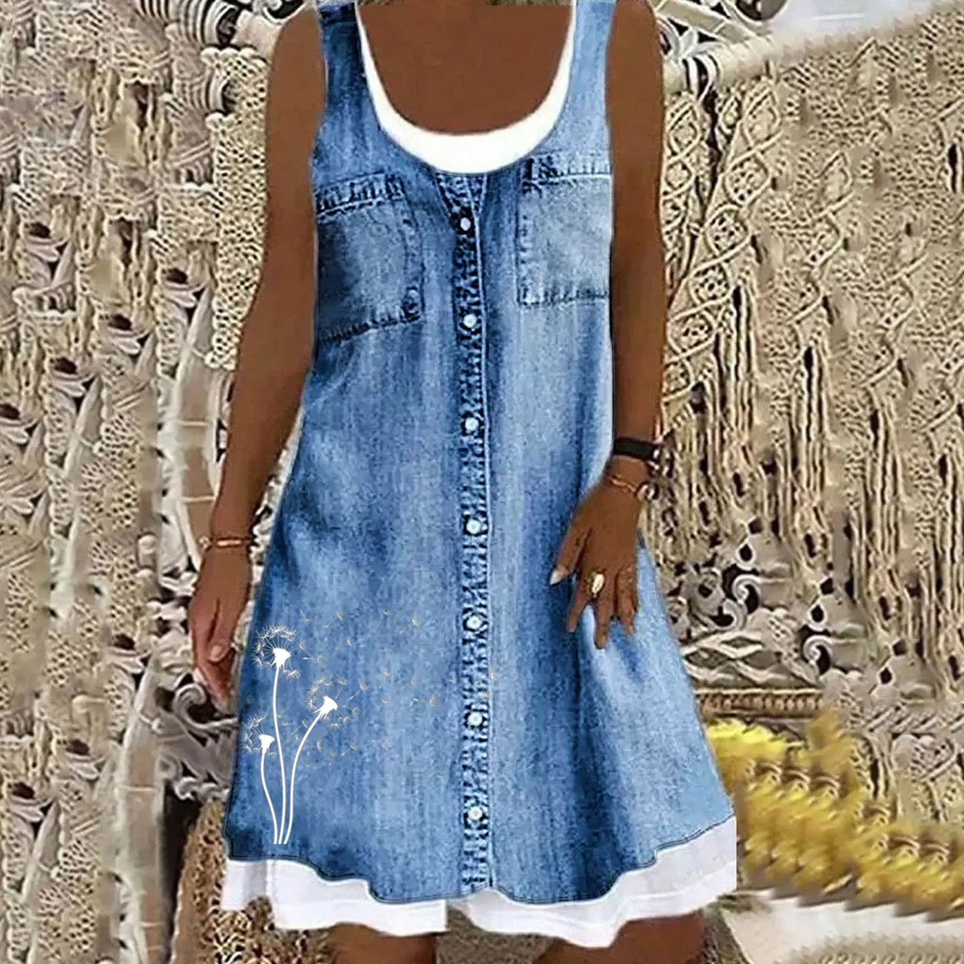 Sofia Soft and Elegant Denim Dress