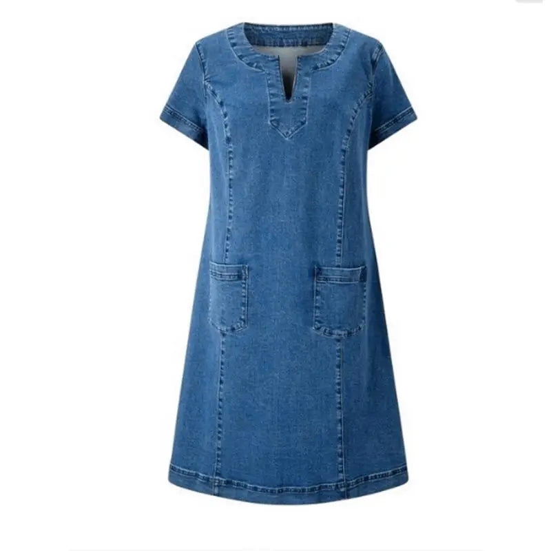 Oudal  Soft Denim Dress