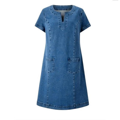 Oudal  Soft Denim Dress