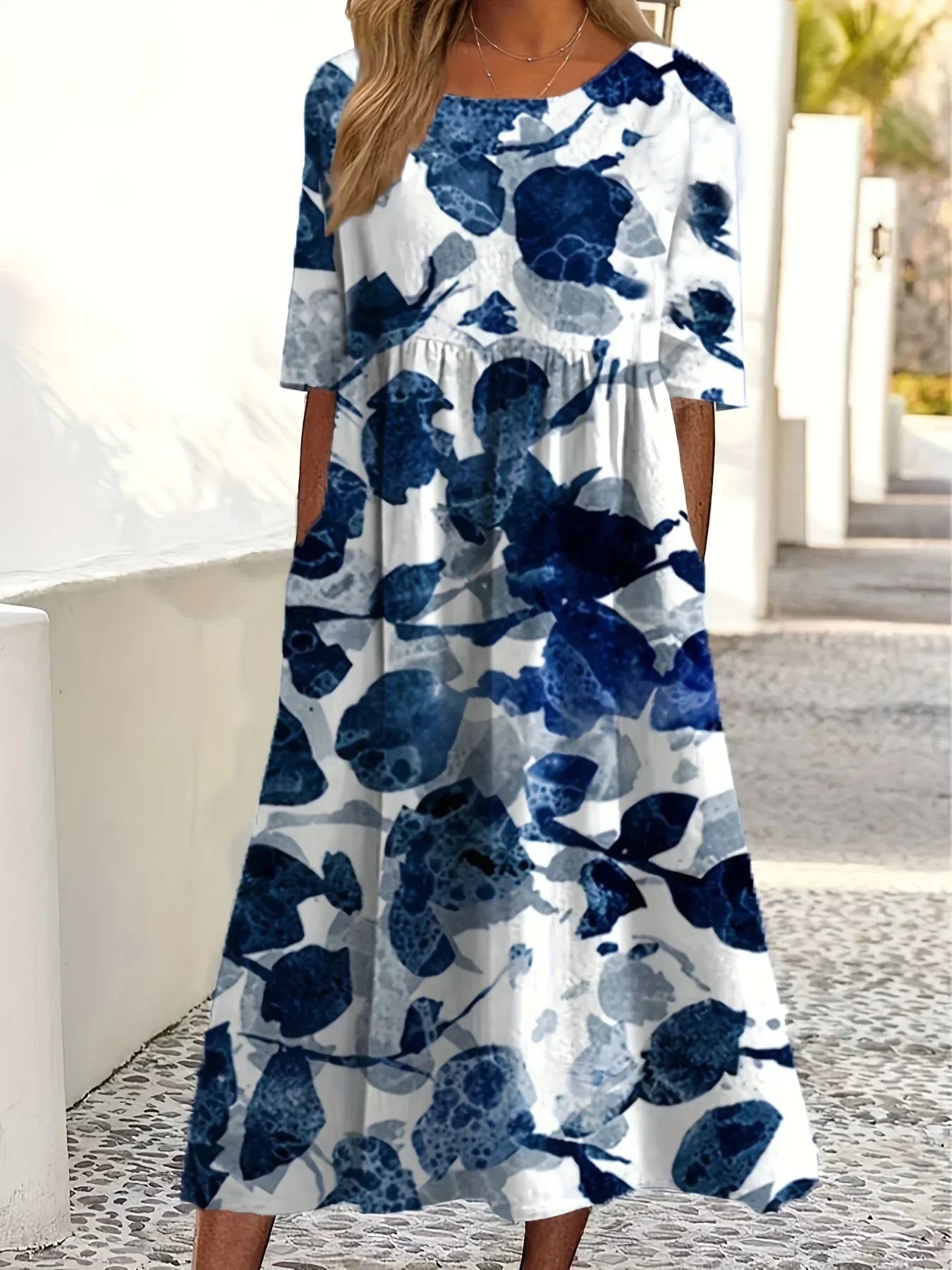 Sofia Floral Dress in Soft Fabric