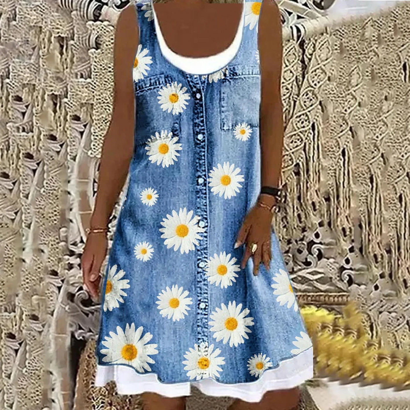 Sofia Soft and Elegant Denim Dress