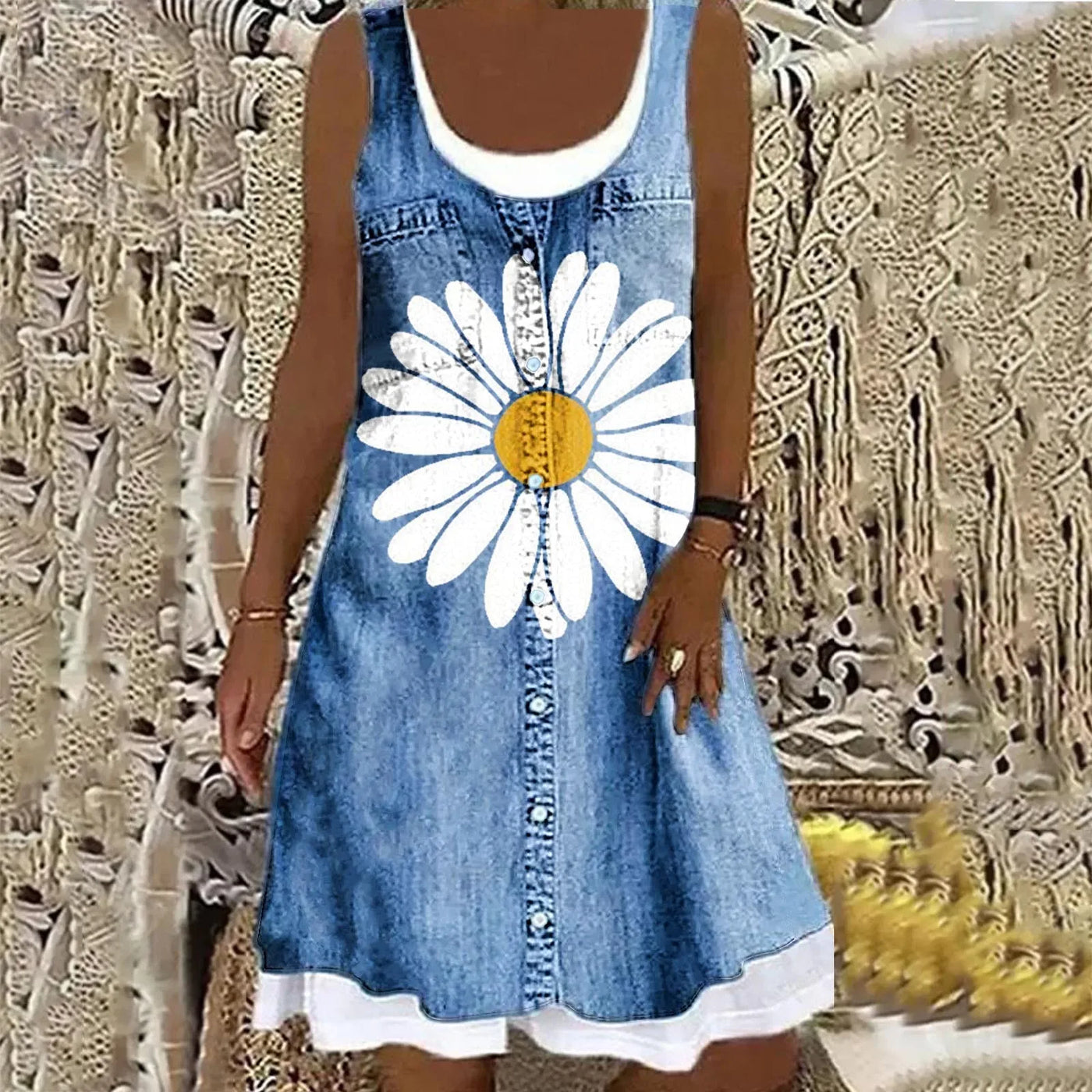 Sofia Soft and Elegant Denim Dress