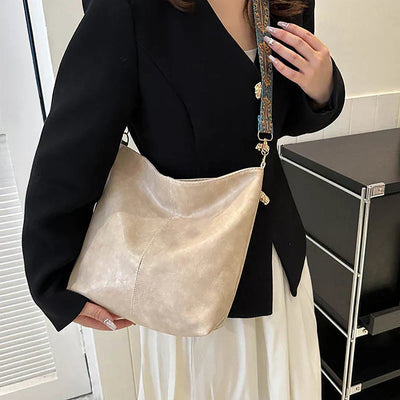 Embjorg  Classic Shoulder Bag with Adjustable Patterned Strap