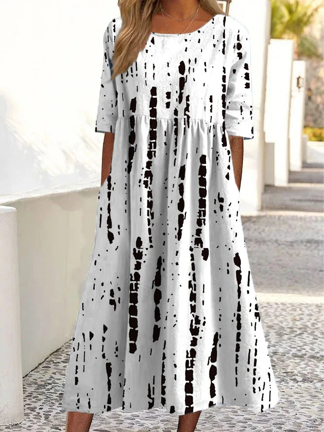 Sofia Floral Dress in Soft Fabric