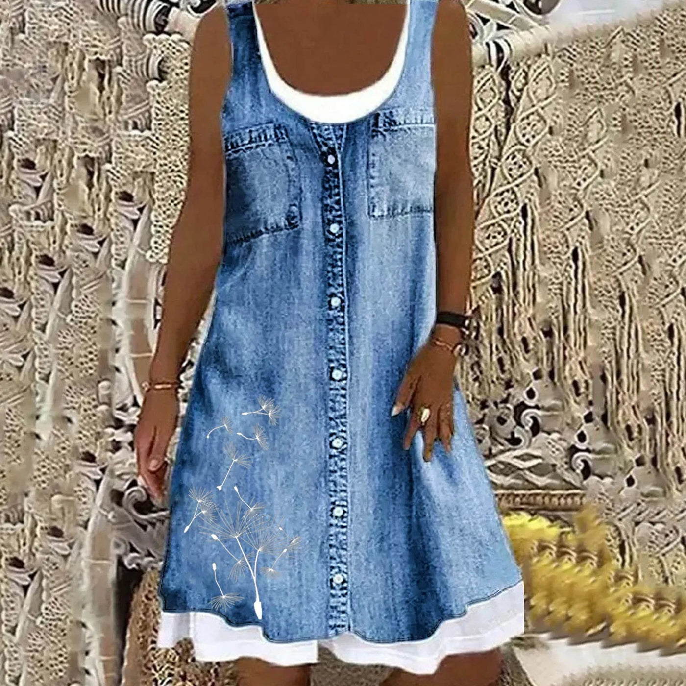 Sofia Soft and Elegant Denim Dress