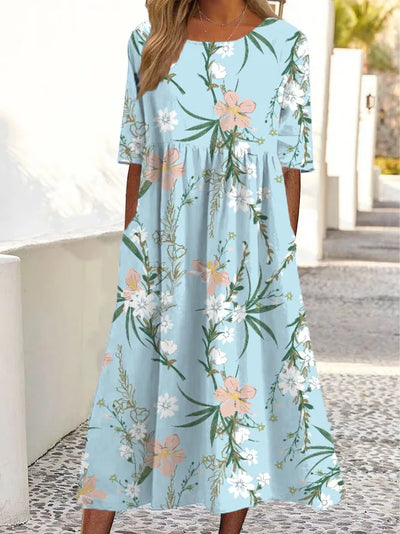 Sofia Floral Dress in Soft Fabric