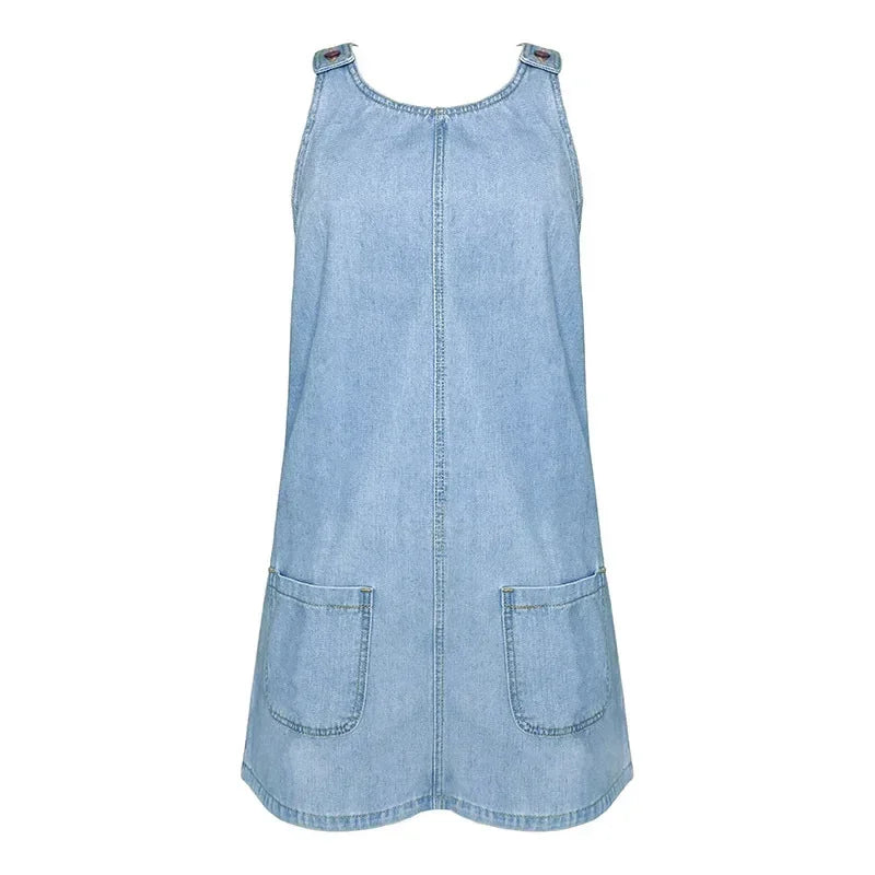 Sofia Practical and Lightweight Denim Dress for Summer