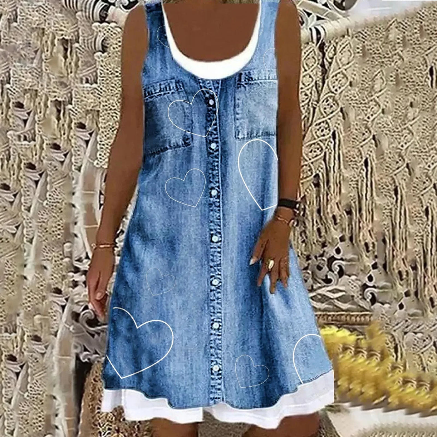 Sofia Soft and Elegant Denim Dress