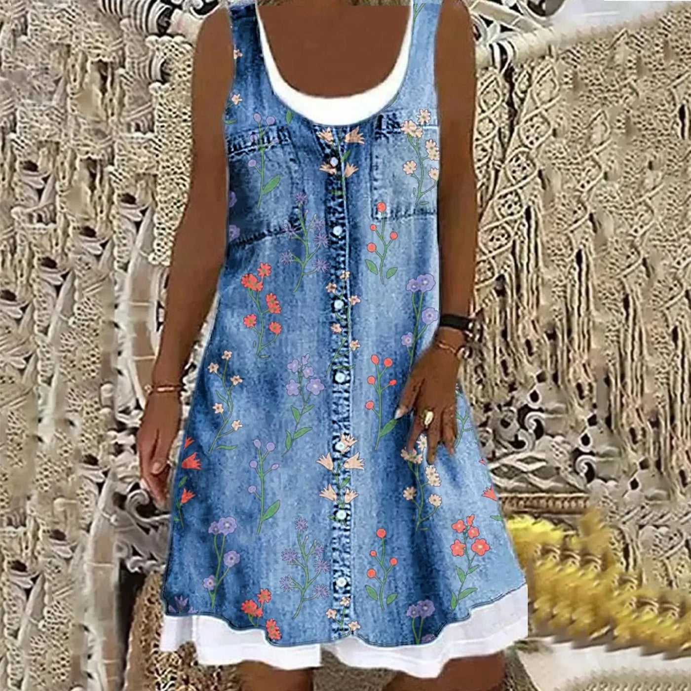 Sofia Soft and Elegant Denim Dress