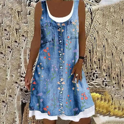 Sofia Soft and Elegant Denim Dress