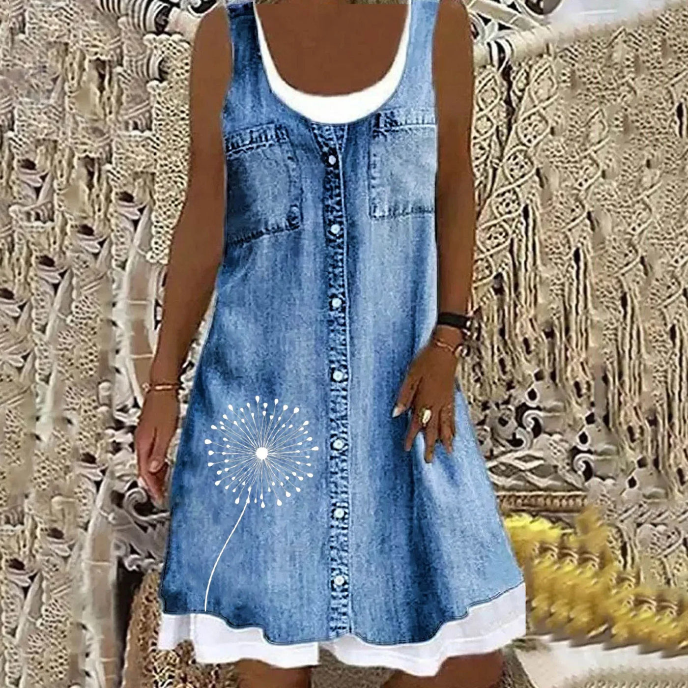 Sofia Soft and Elegant Denim Dress