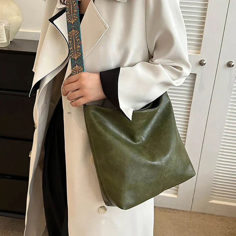 Embjorg  Classic Shoulder Bag with Adjustable Patterned Strap