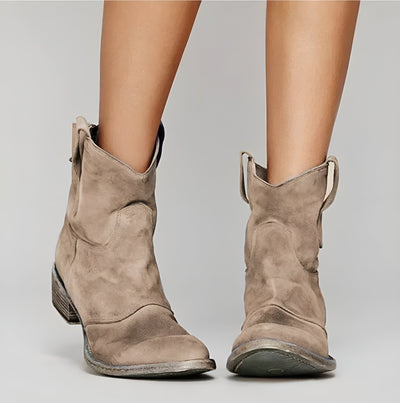Roselle | Suede Ankle Boots with Bohemian Spirit