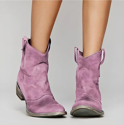 Roselle | Suede Ankle Boots with Bohemian Spirit