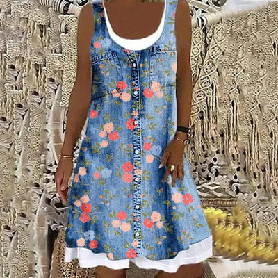 Sofia Soft and Elegant Denim Dress