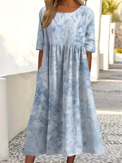 Sofia Floral Dress in Soft Fabric