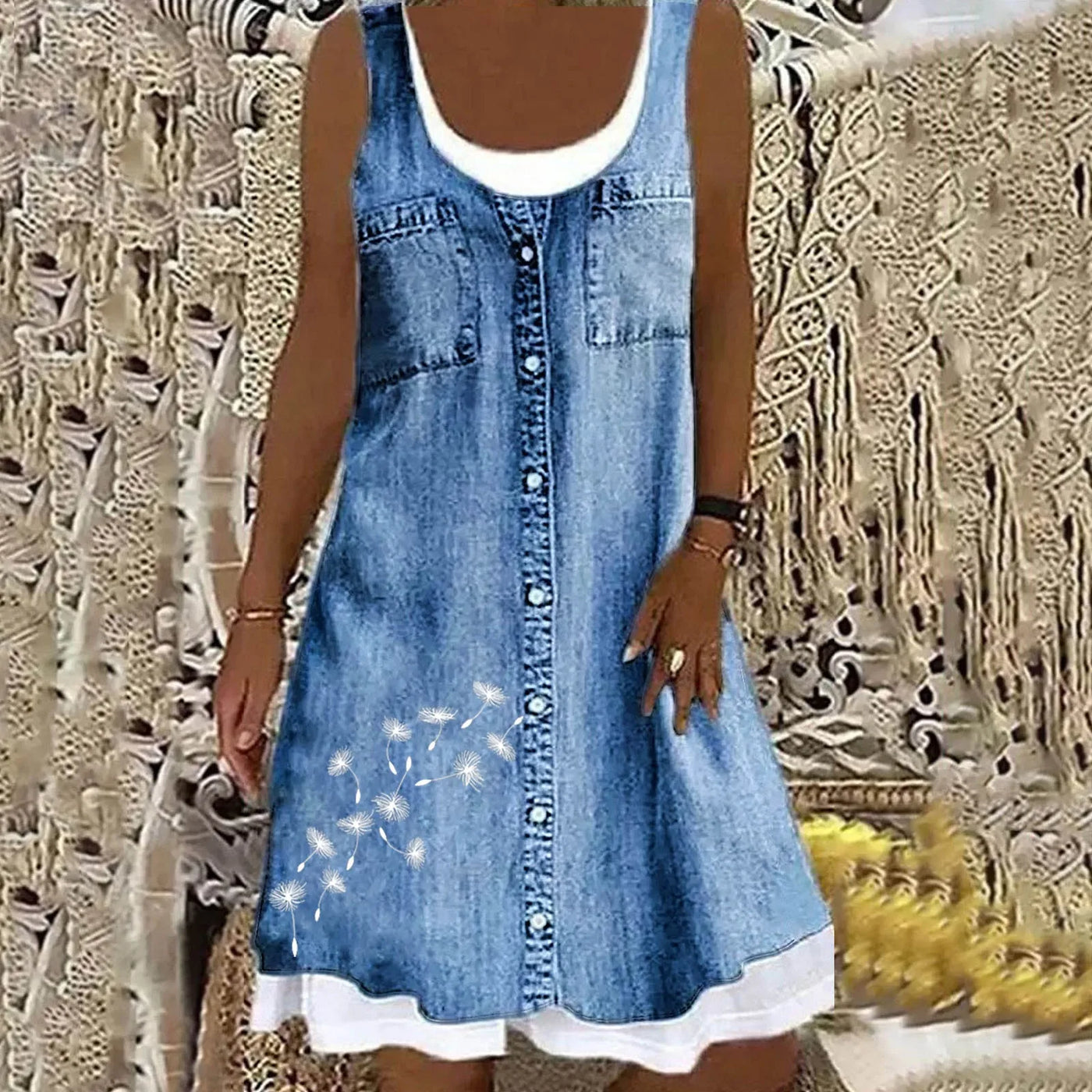 Sofia Soft and Elegant Denim Dress