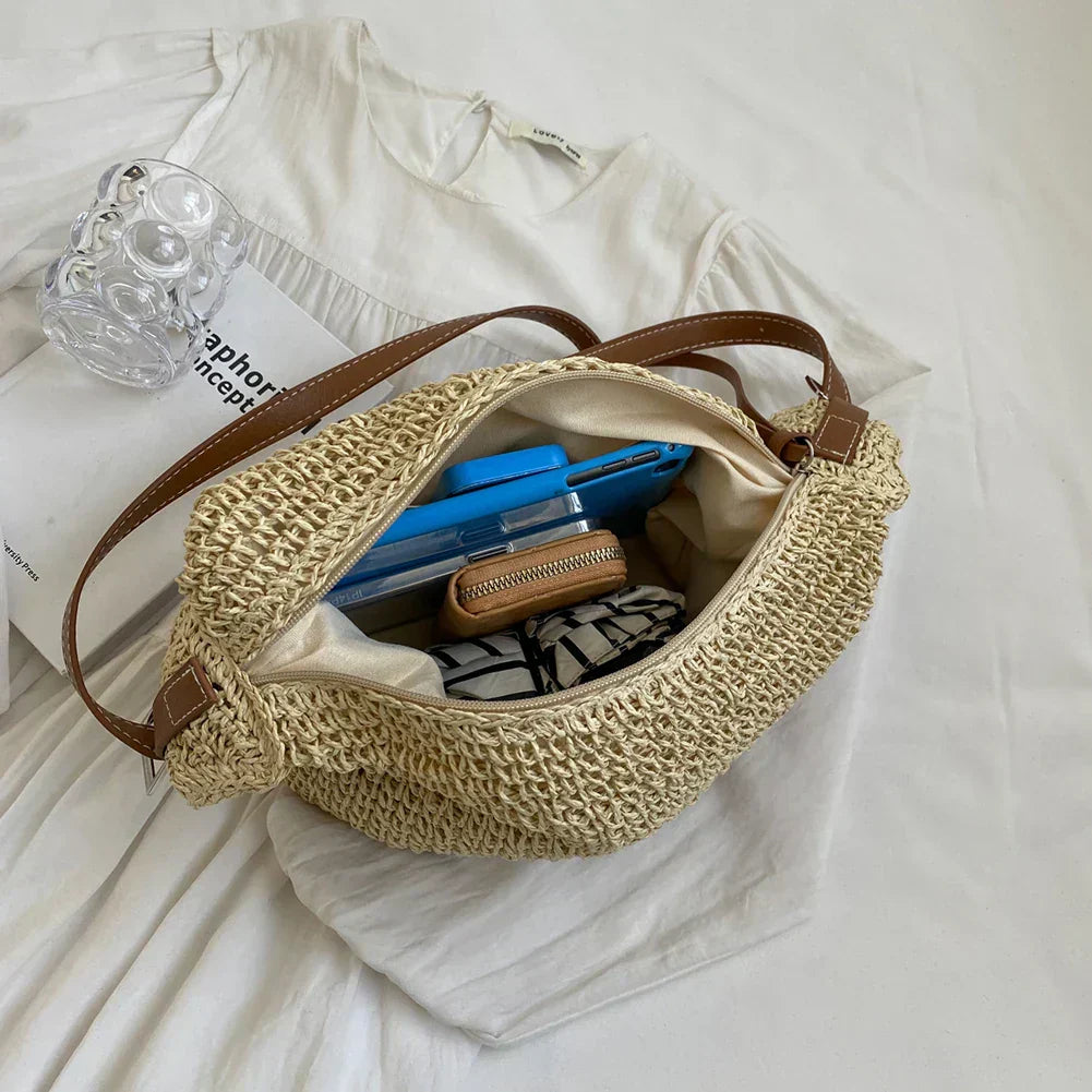 Arnljot  Structured Shoulder Bag in Woven Style