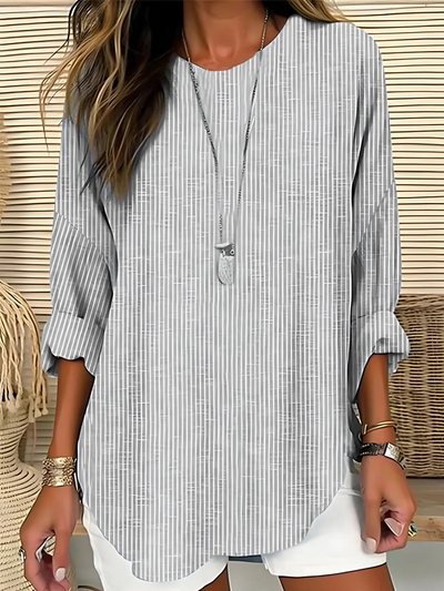 Ria Trendy Striped Blouse