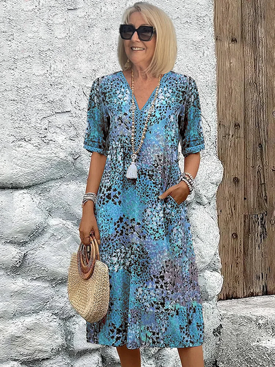 Leah  Lively Midi Dress