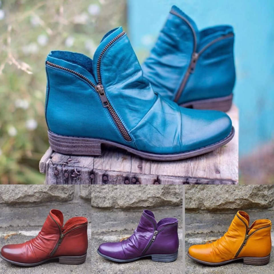 Vianne | Elegant Ankle Boots with Zip Closure