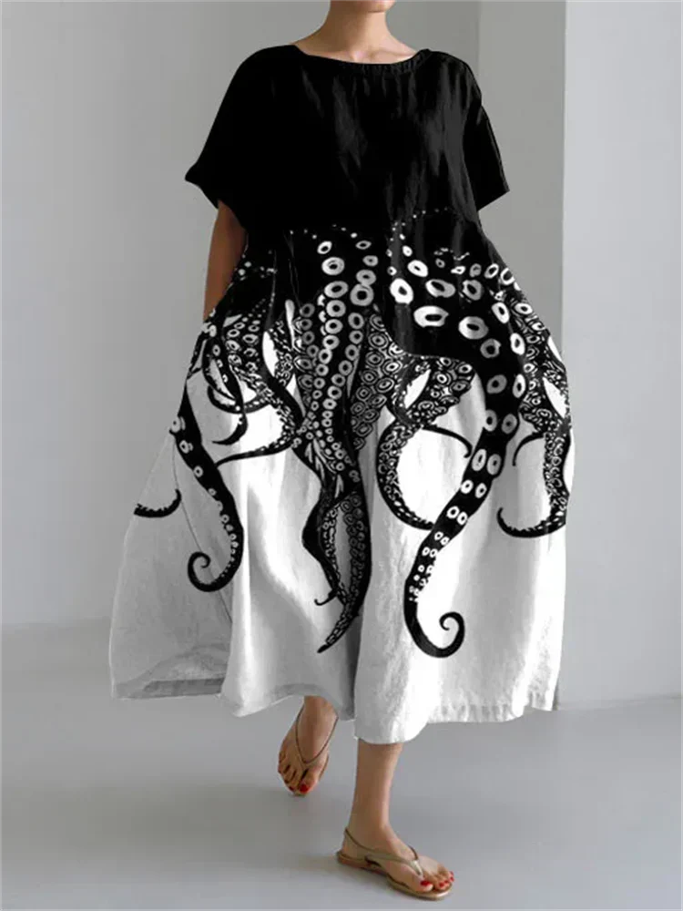 RAFFAELLA  Artistic Summer Dress with Freedom of Movement and Unique Style for Relaxed Days