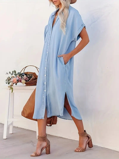 Opal | Shirt Dress with Pockets