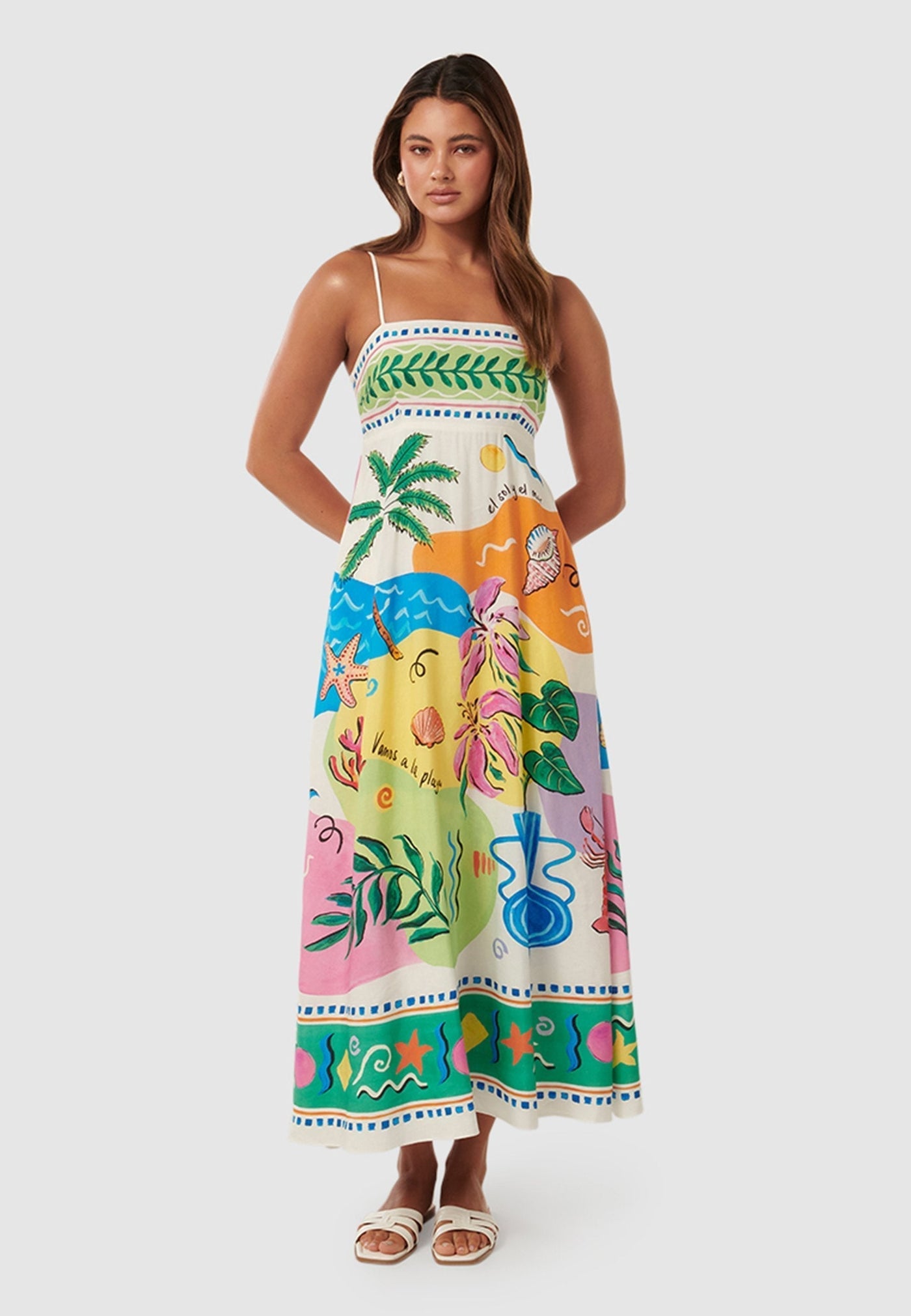 Ada - Midi Printed Dress