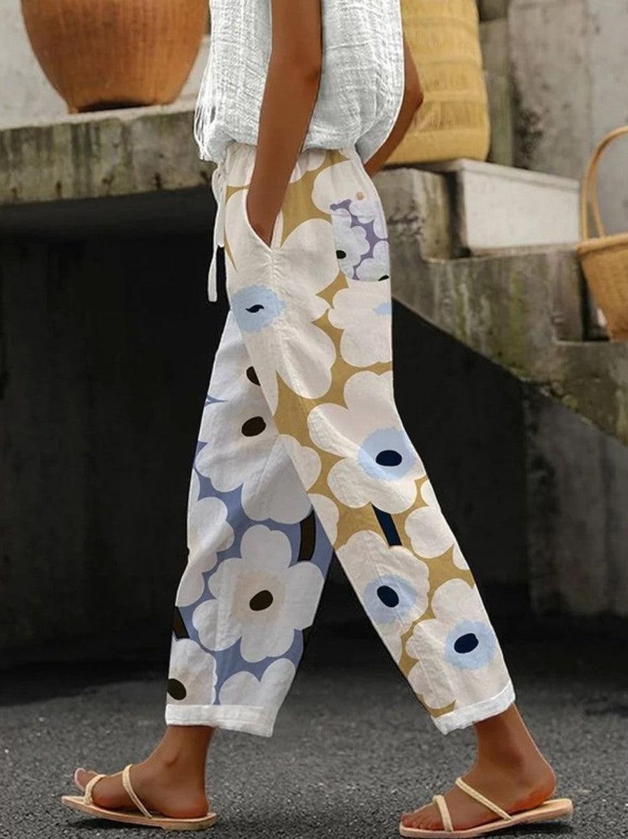 Stylish Print Side Pocket Trousers