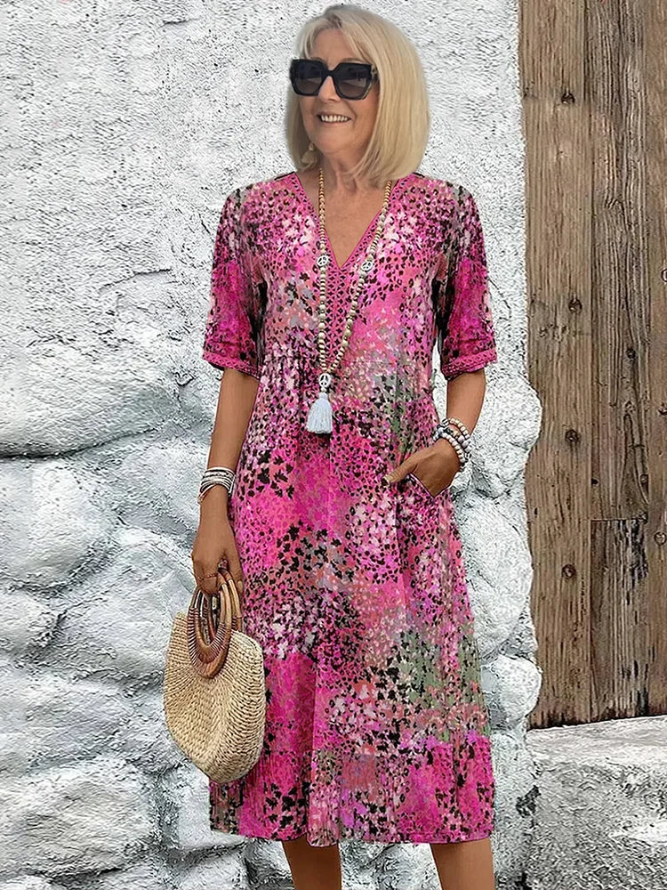 Leah  Lively Midi Dress