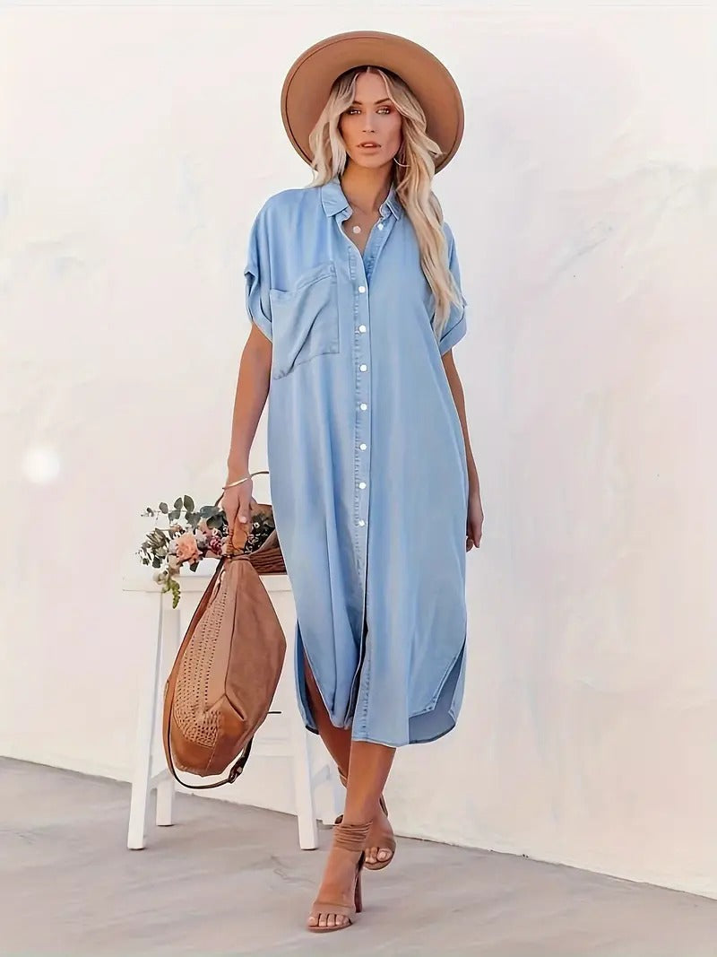 Opal | Shirt Dress with Pockets