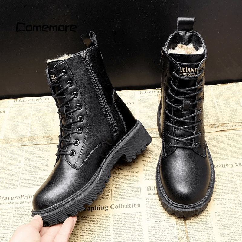 Julia | Elegant Black Leather Boots