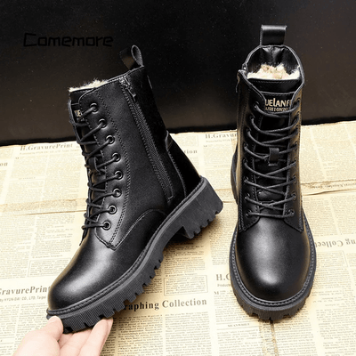 Julia | Elegant Black Leather Boots