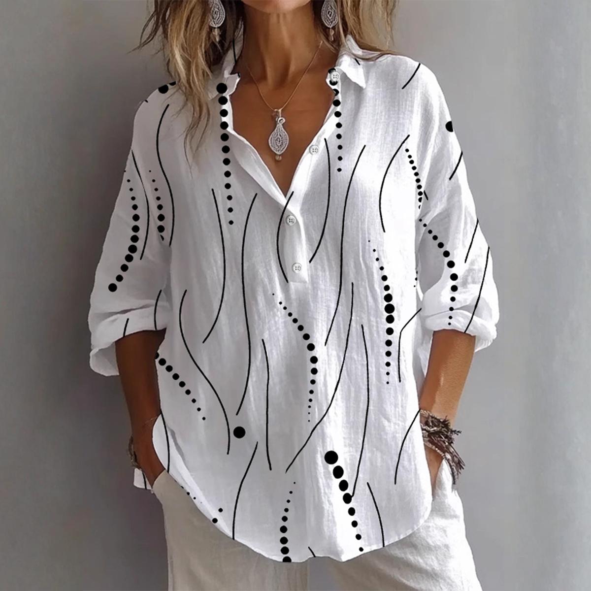 White Basic Long Sleeve T-Shirt