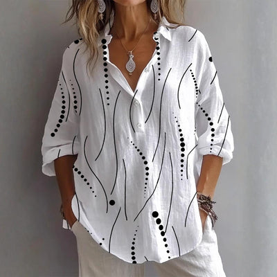 White Basic Long Sleeve T-Shirt
