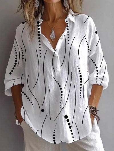 White Basic Long Sleeve T-Shirt