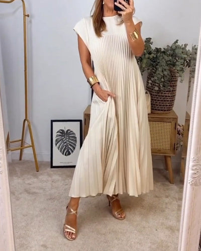 Norit  Maxi Dress with Pleats