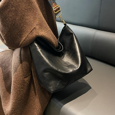Embjorg  Classic Shoulder Bag with Adjustable Patterned Strap