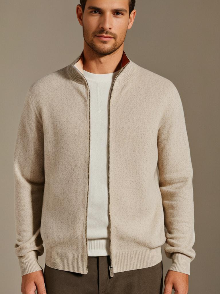 Old Money | Cashmere Zip Jacket